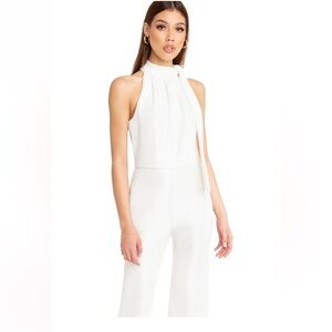 Black Halo Audrey Ivory Halter Jumpsuit